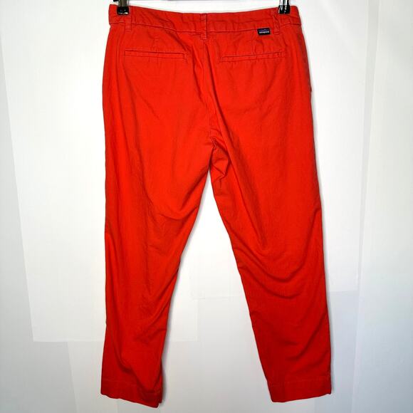 Patagonia Chino Straight Organic Cotton Leg Ankle Sz 6 Coral Pink Outdoor Pants - Picture 6 of 6